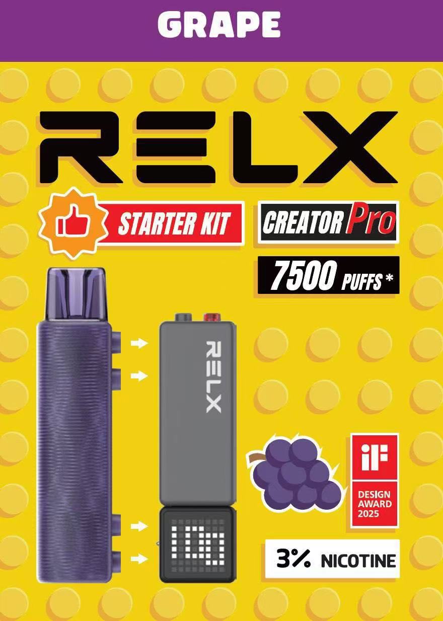 RELX悅刻套裝【內含一隻主機+煙彈】一次性7000口電子煙-VAKA糖果雲煙館